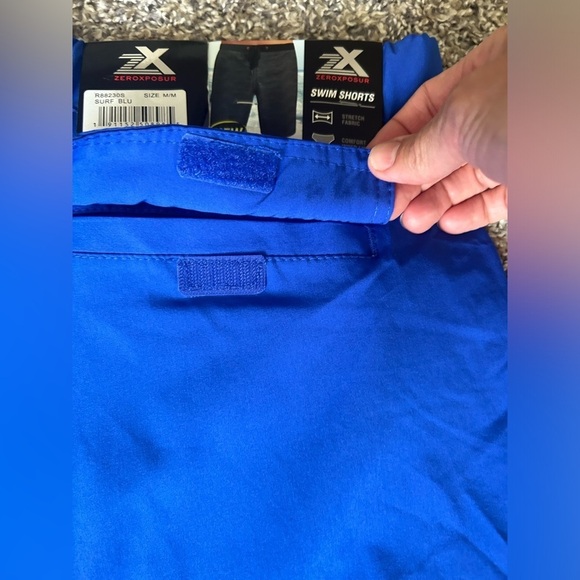 NWT Zeroxposur men’s swim shorts in bright blue size medium - Picture 7 of 9